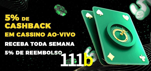 Promoções do cassino ao Vivo 111b